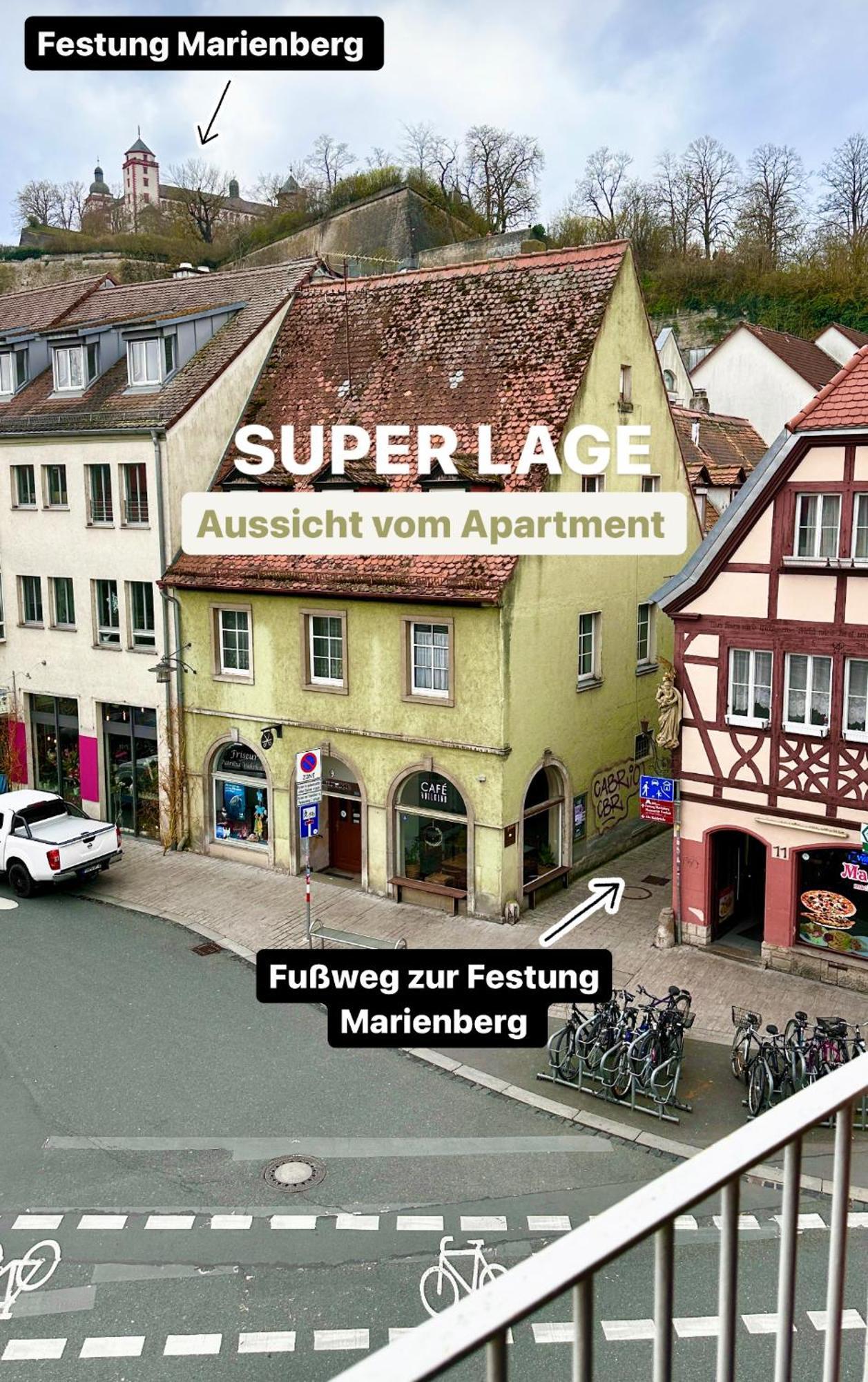 Alte Mainbruecke - Gratis Kaffee - Netflix - Balkon Apartment Würzburg